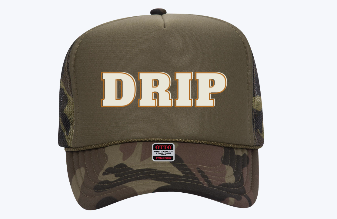 Drip Camo Trucker Hat