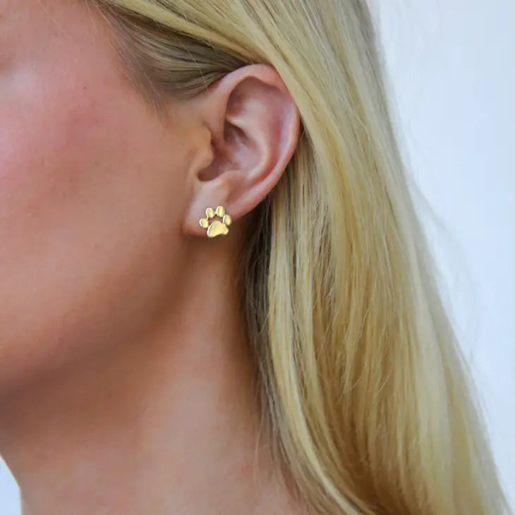 Cute Tiger Paw Stud Earring