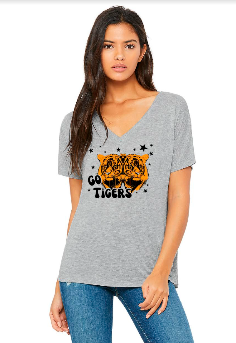Go Tigers V-Neck