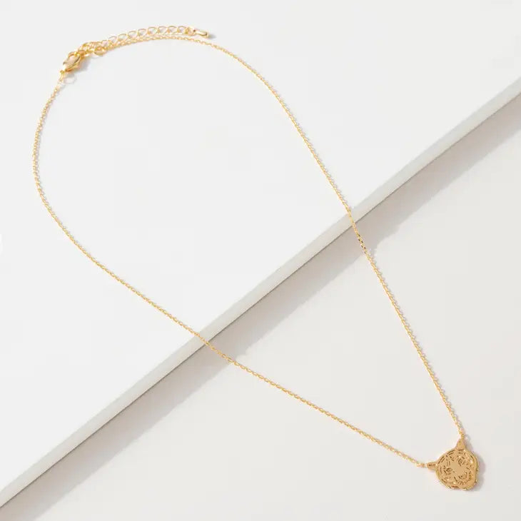 Tiger Pendant Necklace