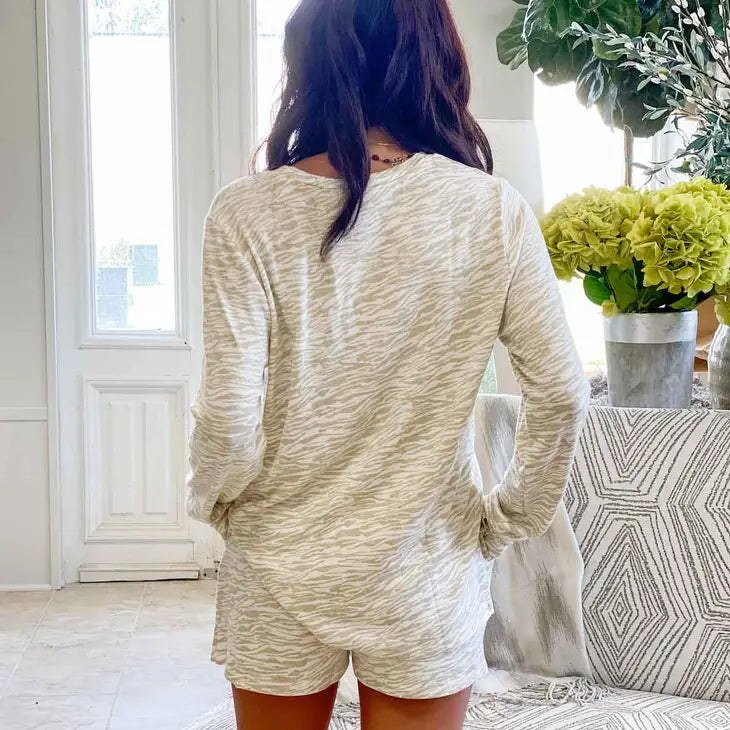 Tiger Stripe Effortless Lounge Shirt