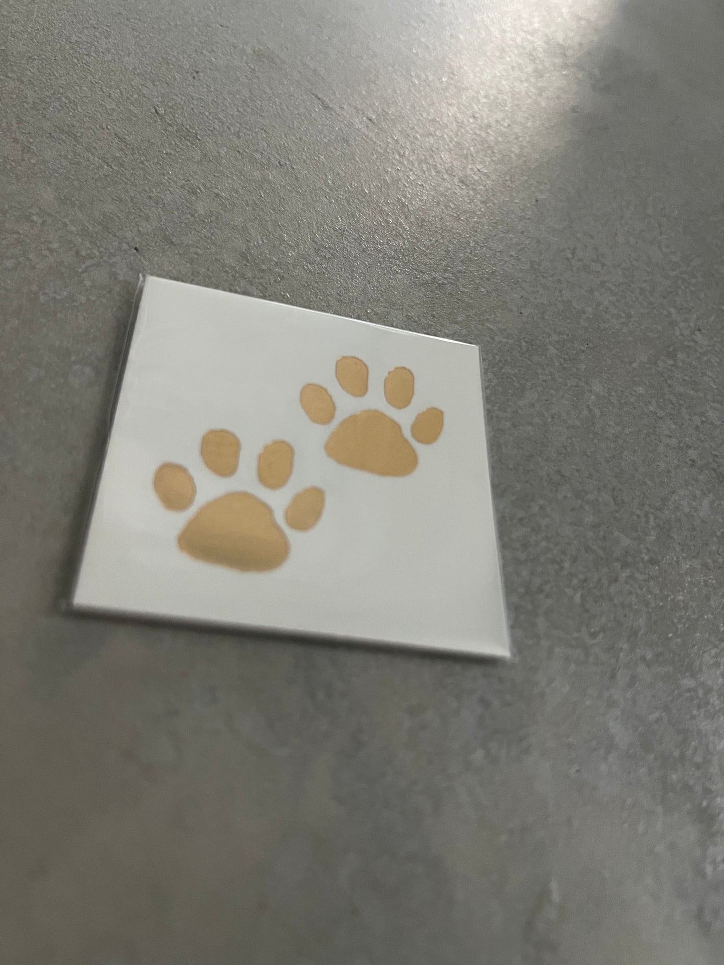 Double Paw Temporary Tattoo (Individual)