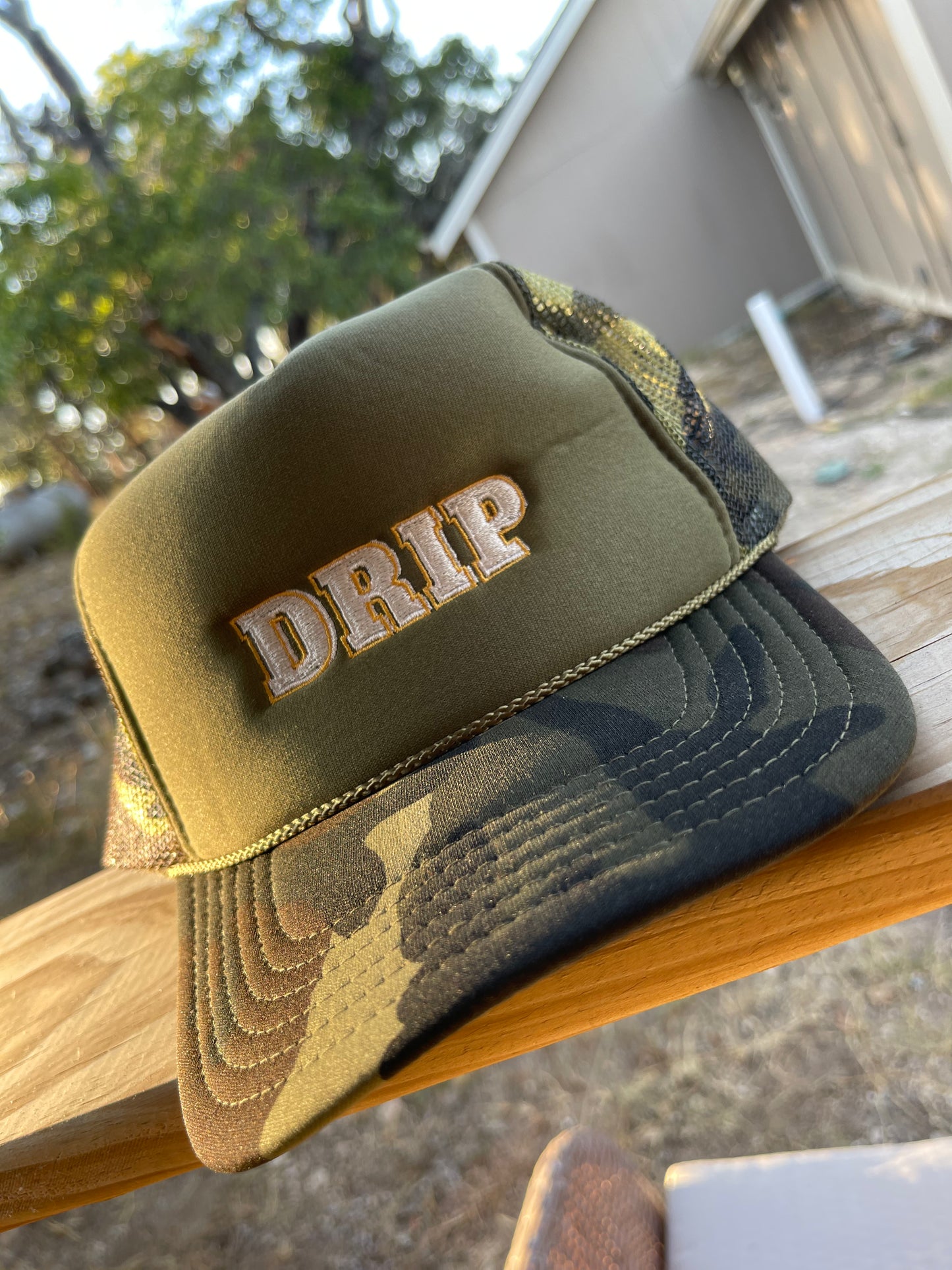Drip Camo Trucker Hat