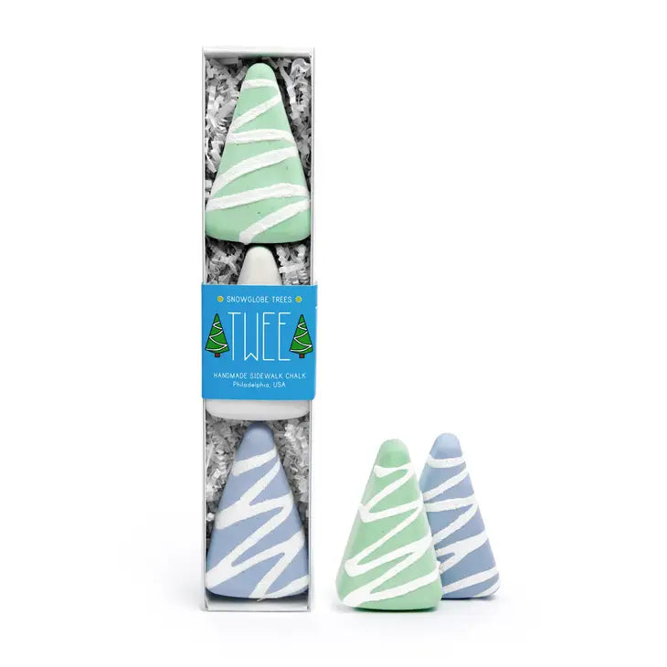 Snowglobe Trees Handmade Sidewalk Chalk