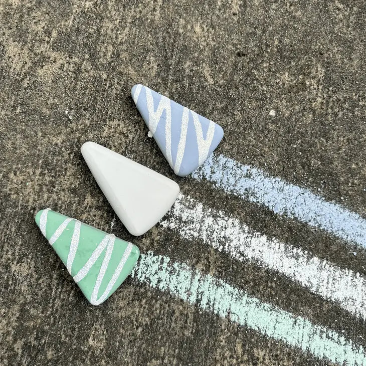 Snowglobe Trees Handmade Sidewalk Chalk